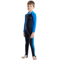 Đồ bơi bé trai liền dài tay dài chân xanh đen (Size 2 - 16 tuổi).