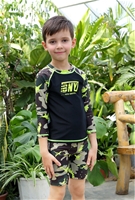 Đồ bơi bé trai dài tay họa tiết Ngụy trang (Size 1 - 8 tuổi)