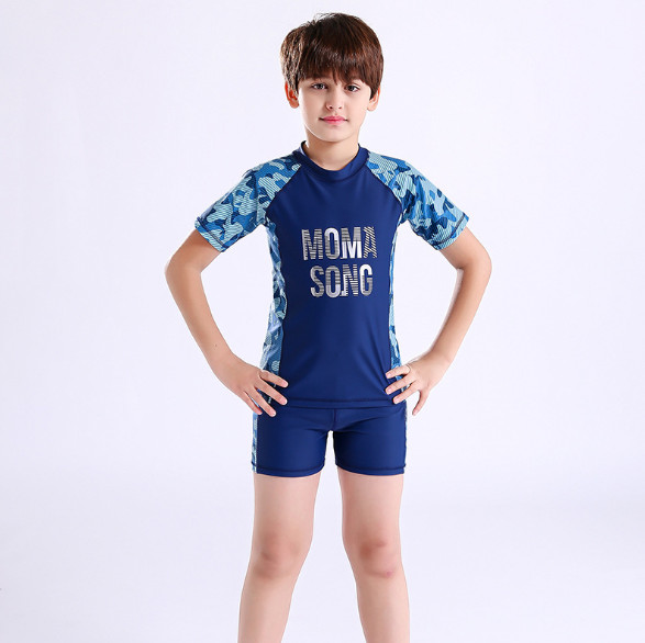 Đồ bơi bé trai ngắn tay Momasong (Size 8 - 16 tuổi)